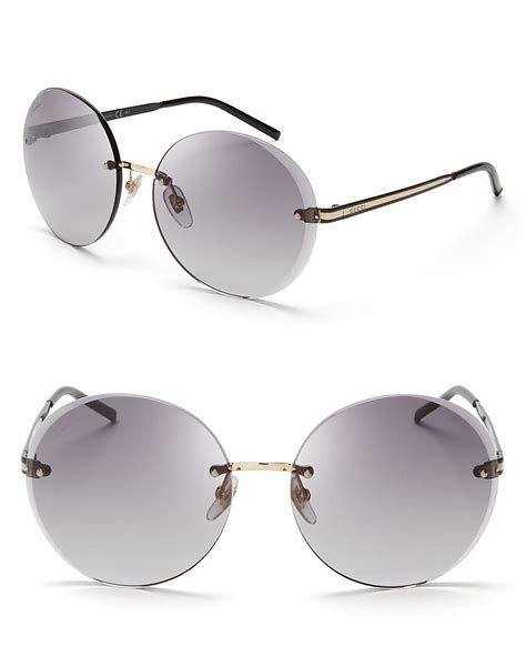 gucci grey round sunglasses|Gucci round sunglasses for women.